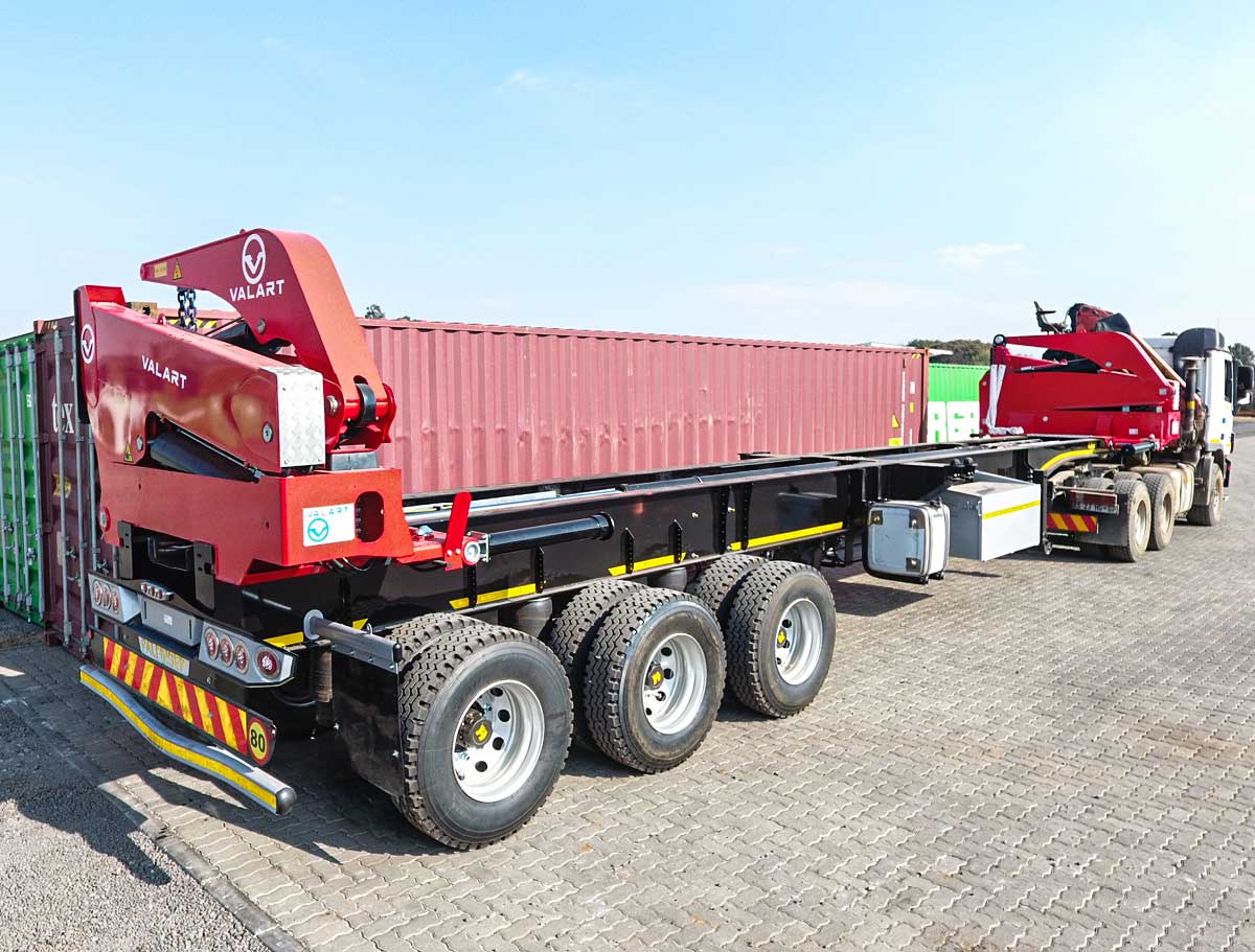 Side Loader Container Storage Valart Container Side Loader - SA Truck bodies